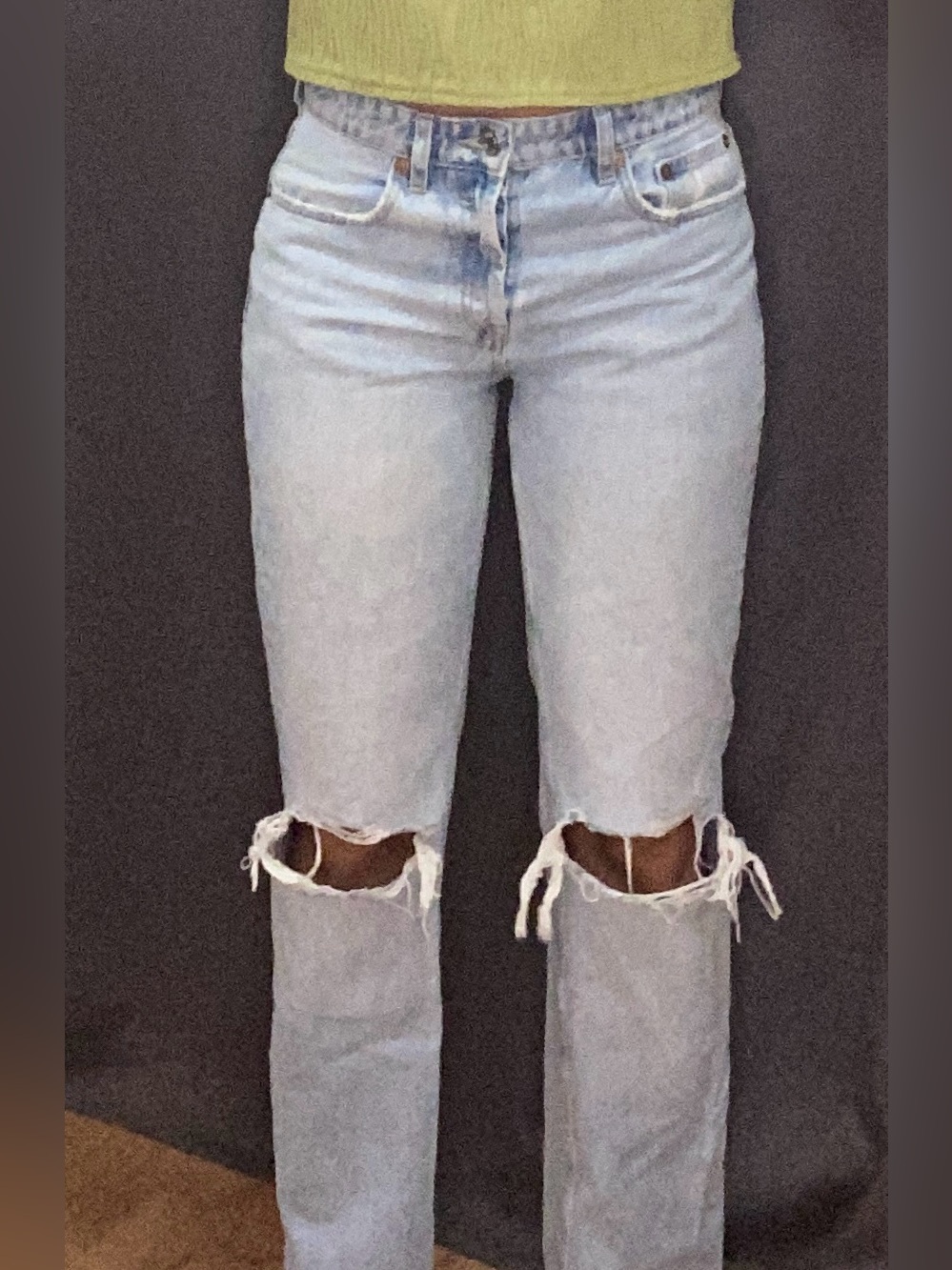 Zara 90’s Jeans straight leg light wash